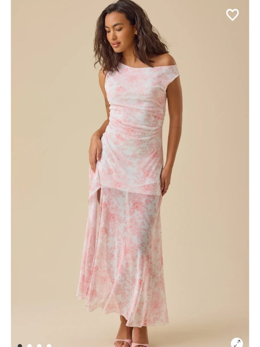 Samara Mesh Maxi Dress Altar’d State Pink Floral Mesh Maxi Dress NWT - Picture 1 of 4